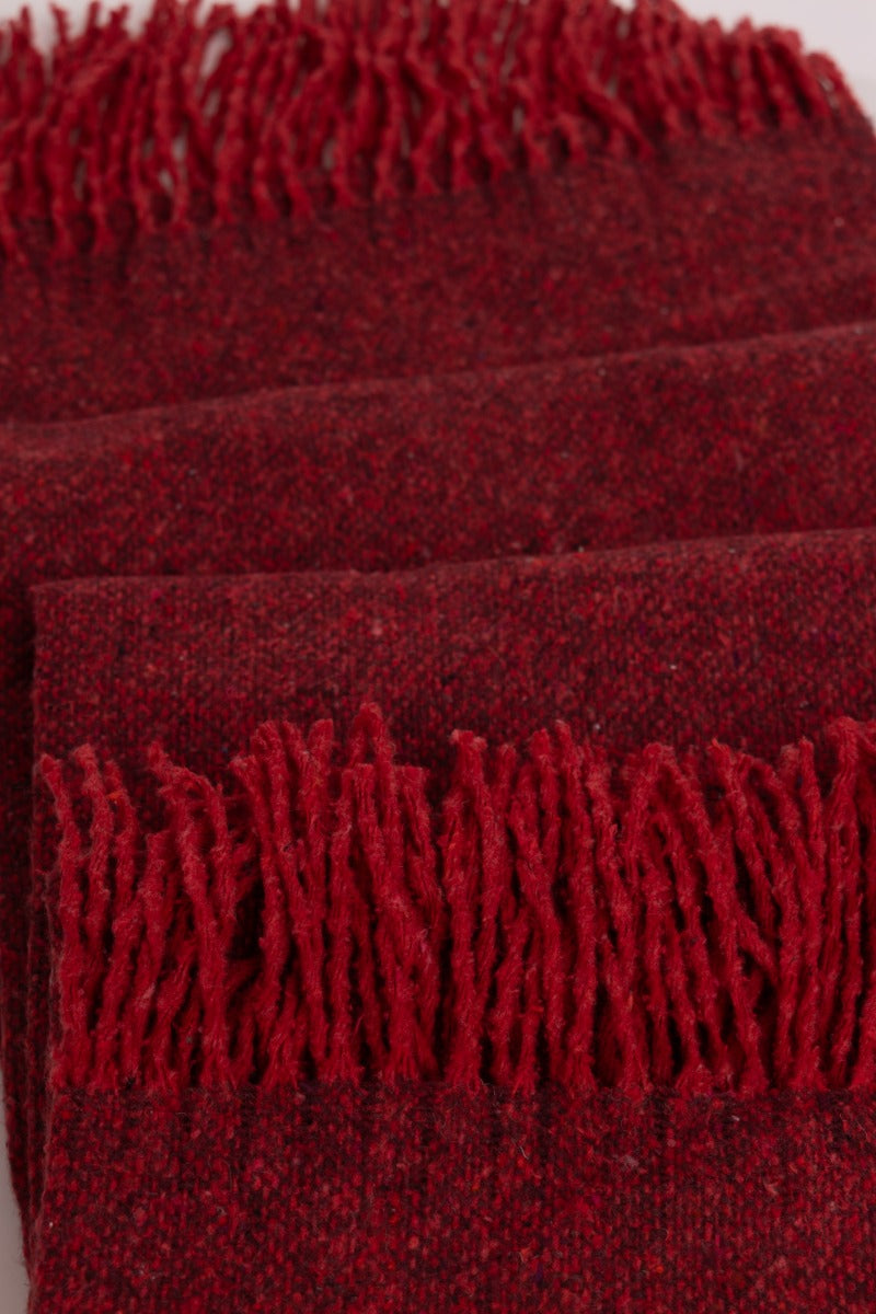 Patura cu lana TEXAS ROSU 140/200 cm
