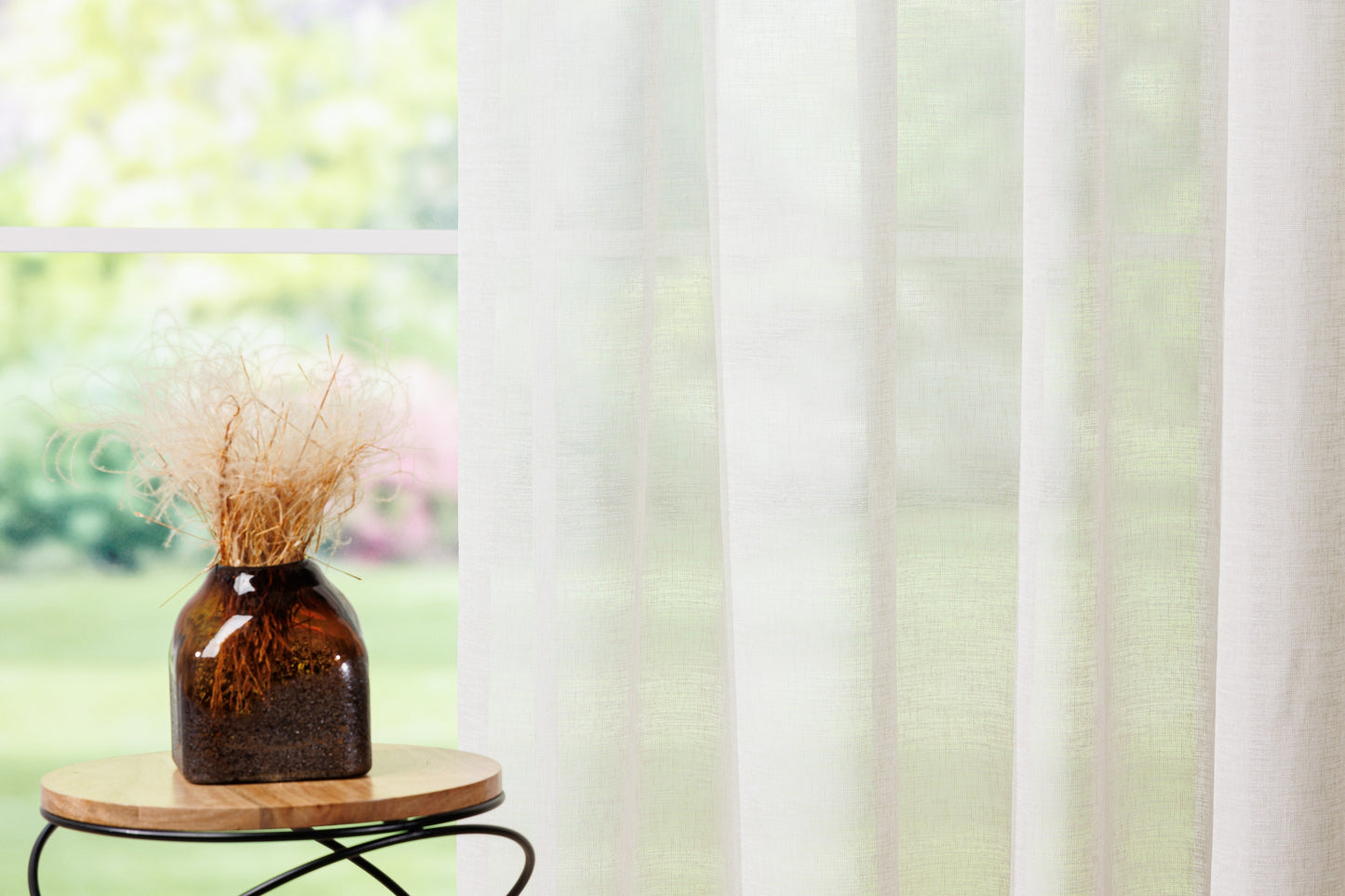 Creo V32 curtain, cream, plain