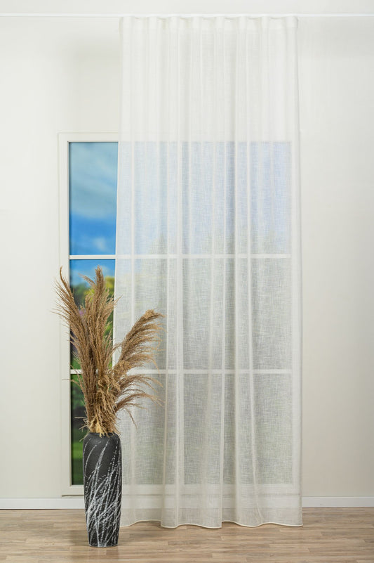 Perdea Liberty R1700, bej, model texturat cu aspect organic