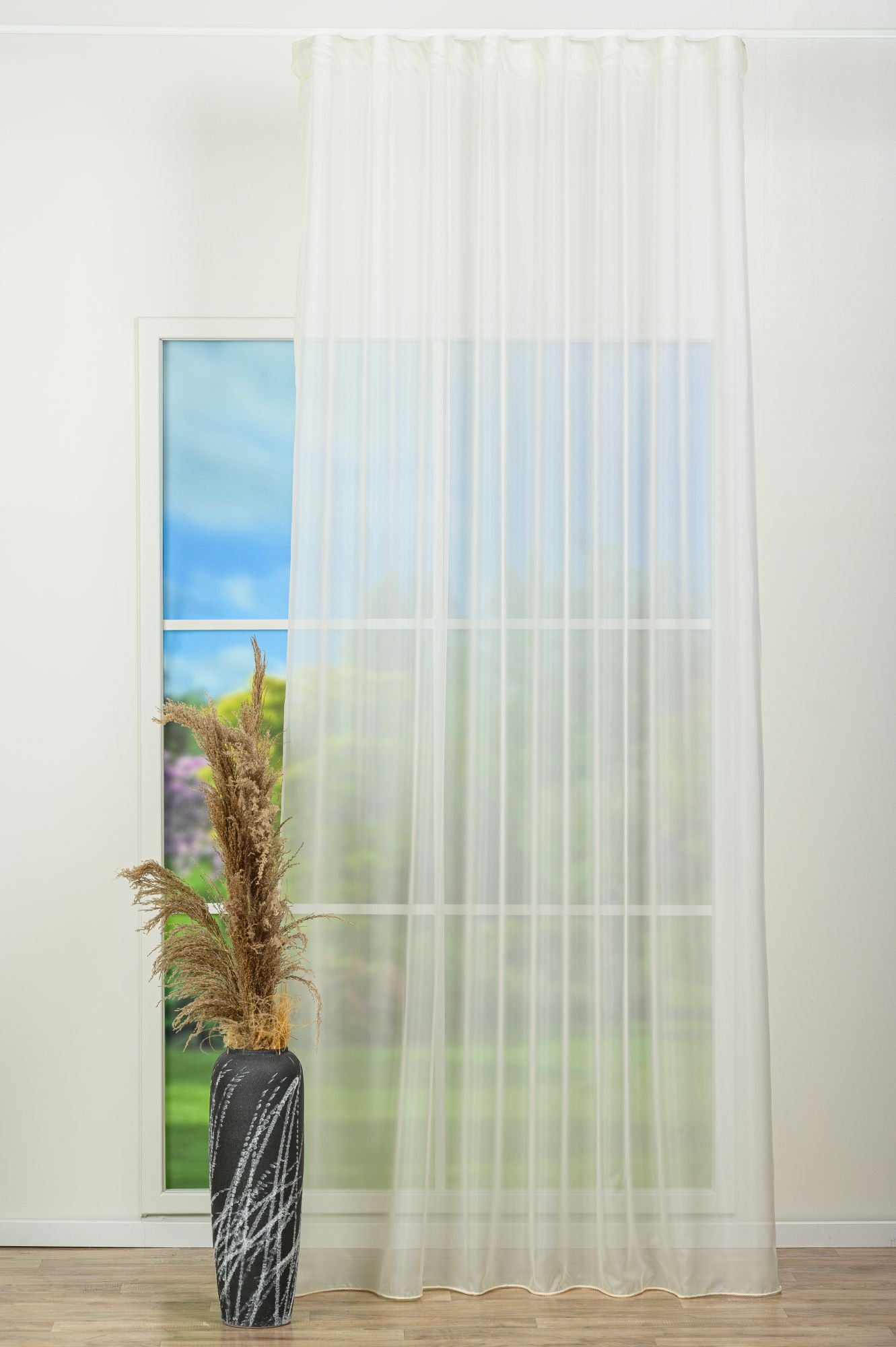 Curtain Luisa T02, veil, beige, plain