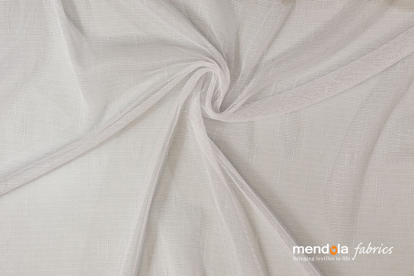 Perdea Oiseau R01, albă, model geometric subtil