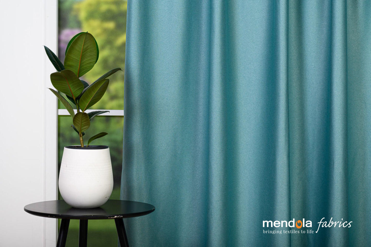 Draperie ECHO 19, turcoaz, dimout, uni, opacă