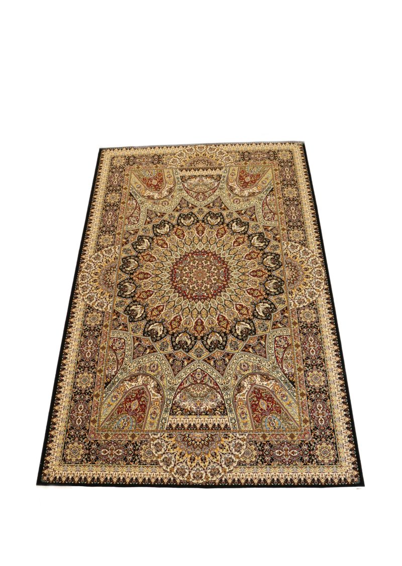 Abrishim 3809A carpet, silk and bamboo, 150 x 230 cm, multicolor