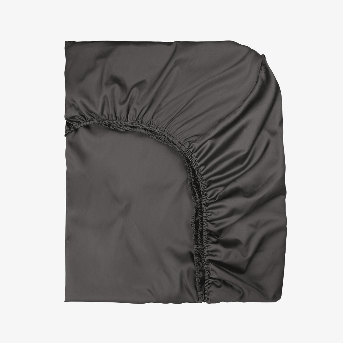 Cearsaf de pat cu elastic SATEEN SMOKY 200/200/25 cm 100% bumbac satinat