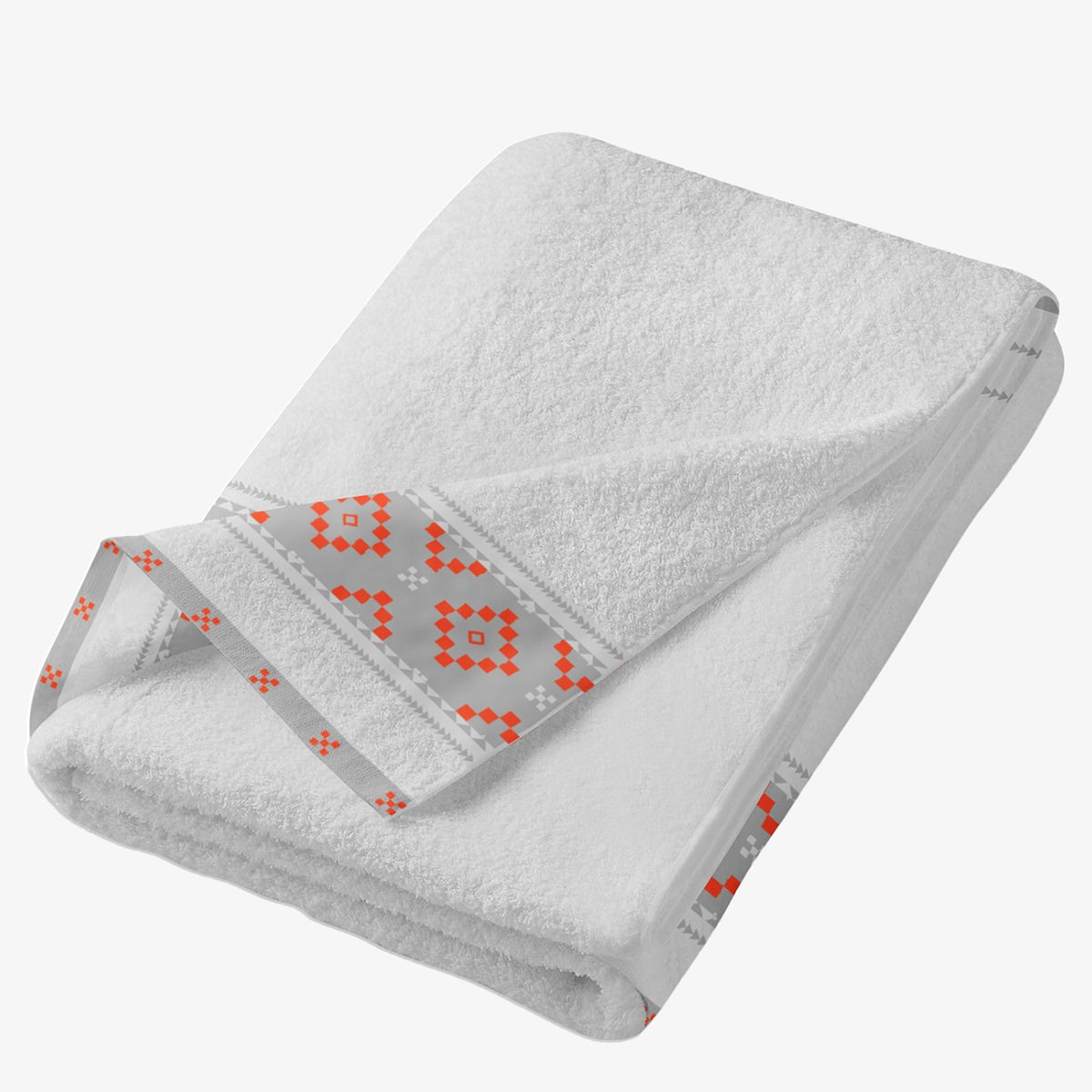 FOLKLORE GREY bath towel 100% micro cotton 70/140 cm