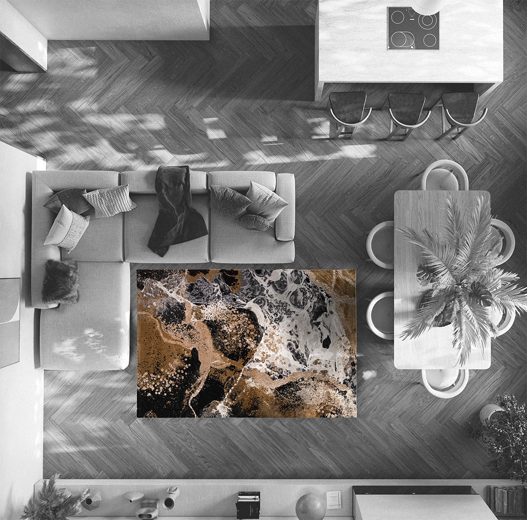 Carpet BOMBAI Print Abstract Color Splash