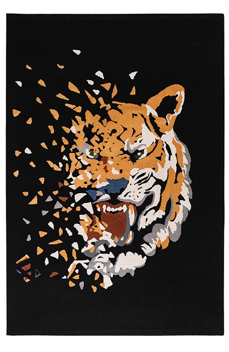 Carpet BOMBAI Modern Tiger/Black