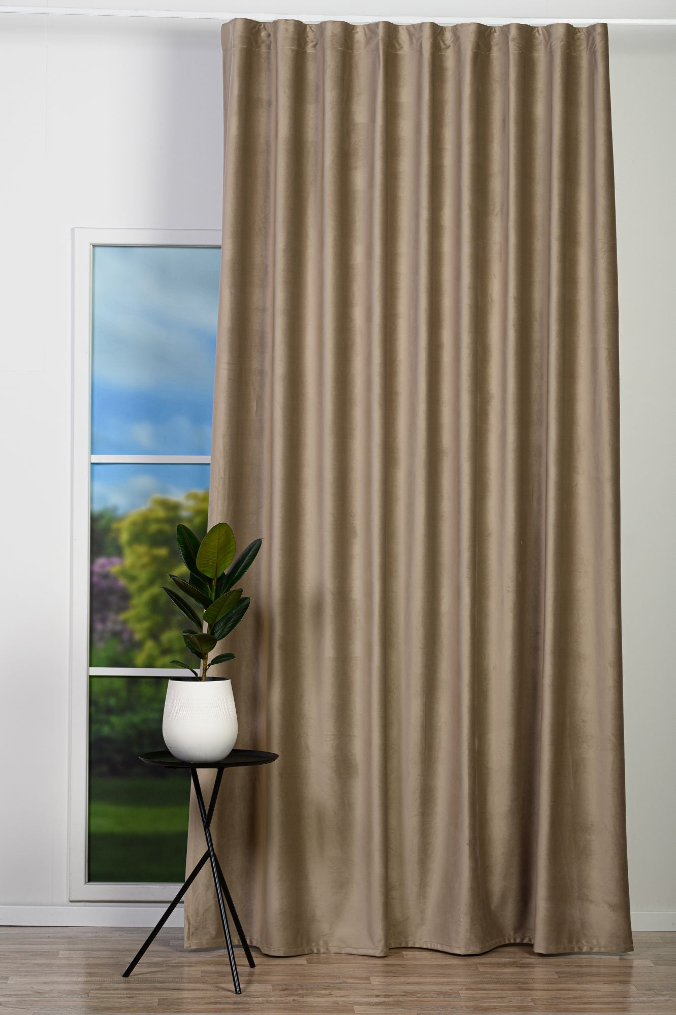 Draperie catifea CASTELLANO 06, cappuccino, uni