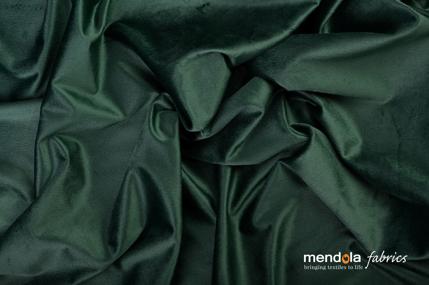 Draperie catifea CASTELLANO 52, verde închis, uni