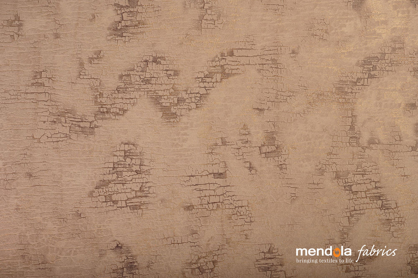 Drapery FELIZ 02, velvet, cream, abstract pattern