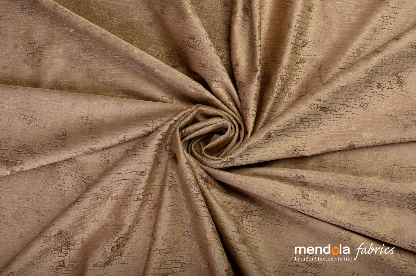 Drapery FELIZ 02, velvet, cream, abstract pattern