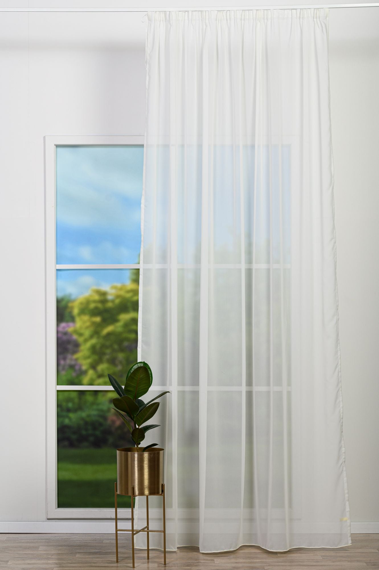 Perdea LAURIE 14, crem, simplă