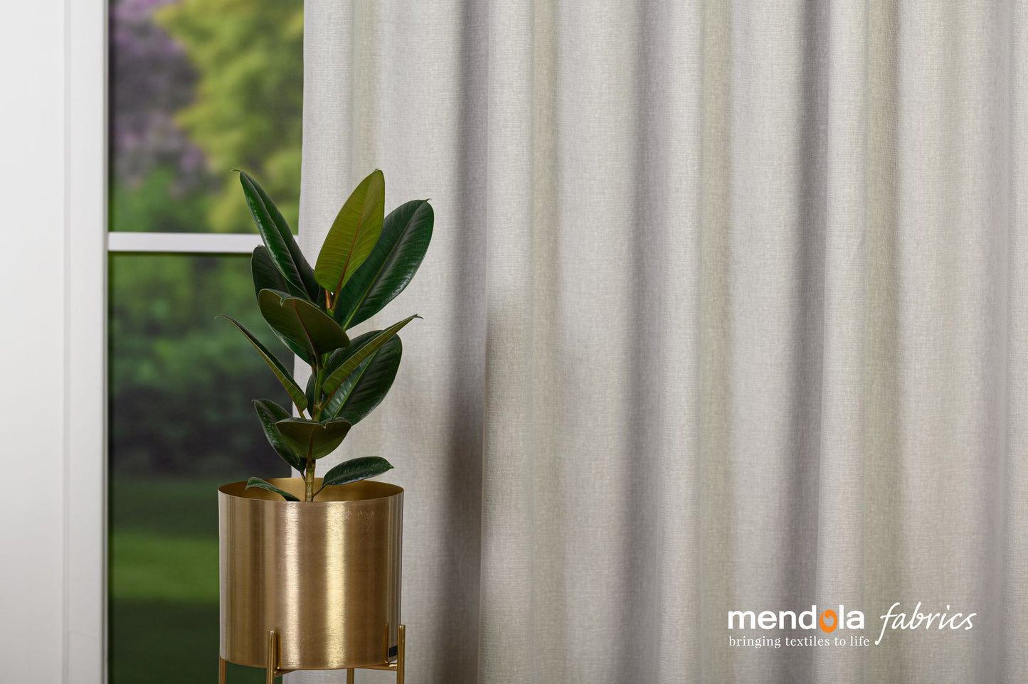 Draperie NAVARRO 02, gri, țesătură tip chenille