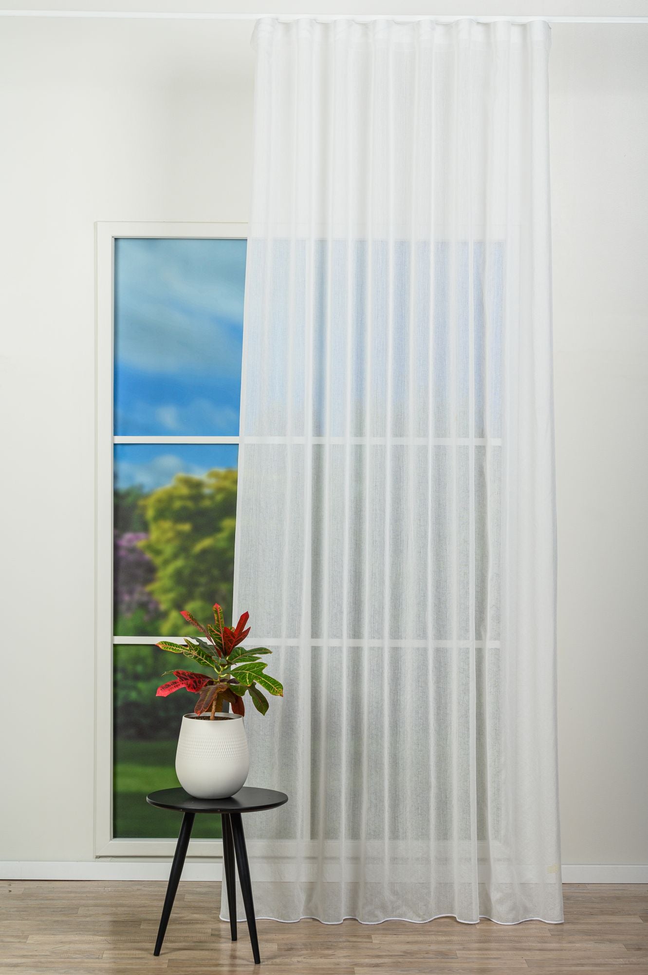 Nest 01 curtain, cream, simple, mesh type