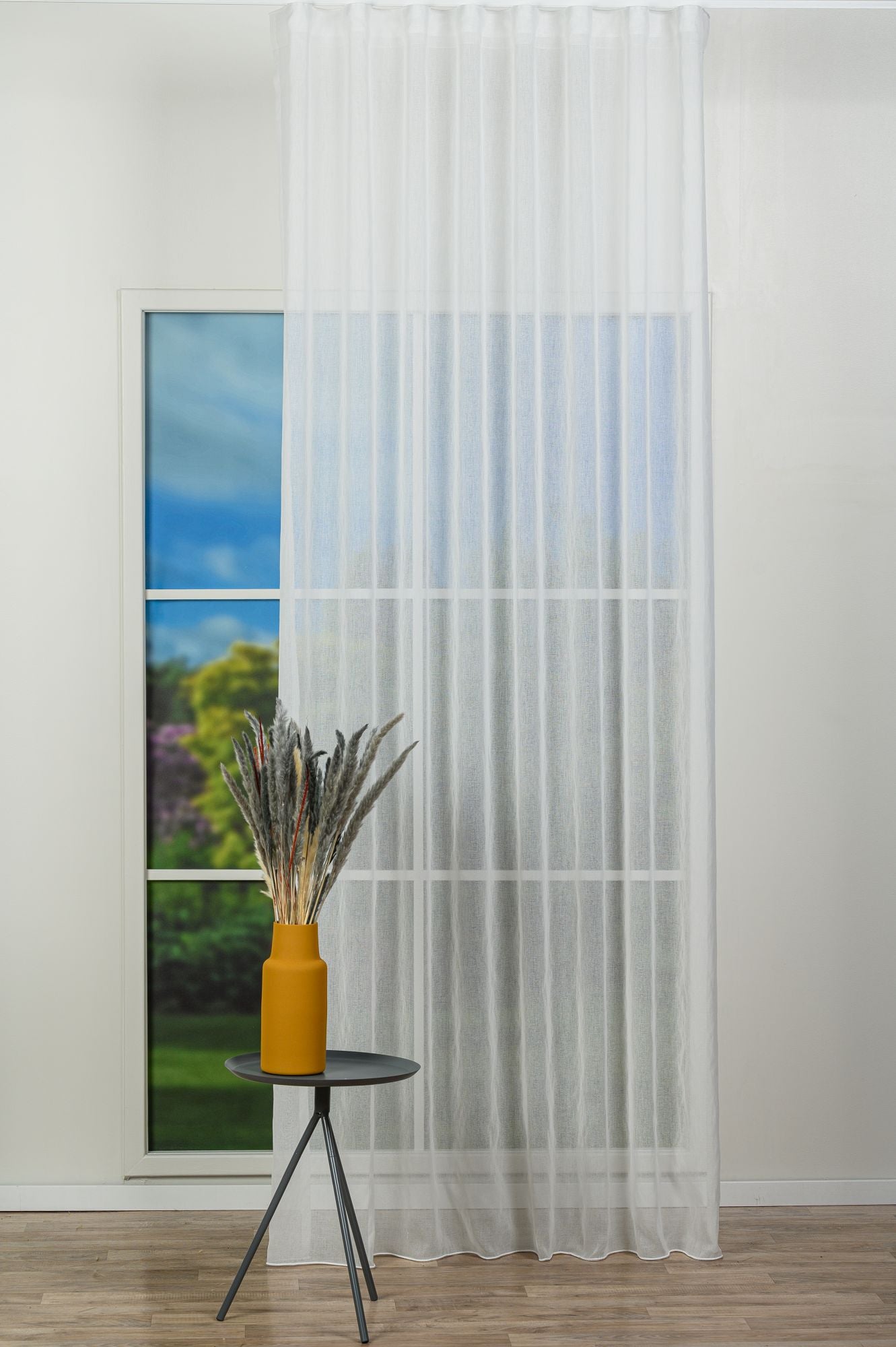 Okean 02 curtain, white, simple, plain