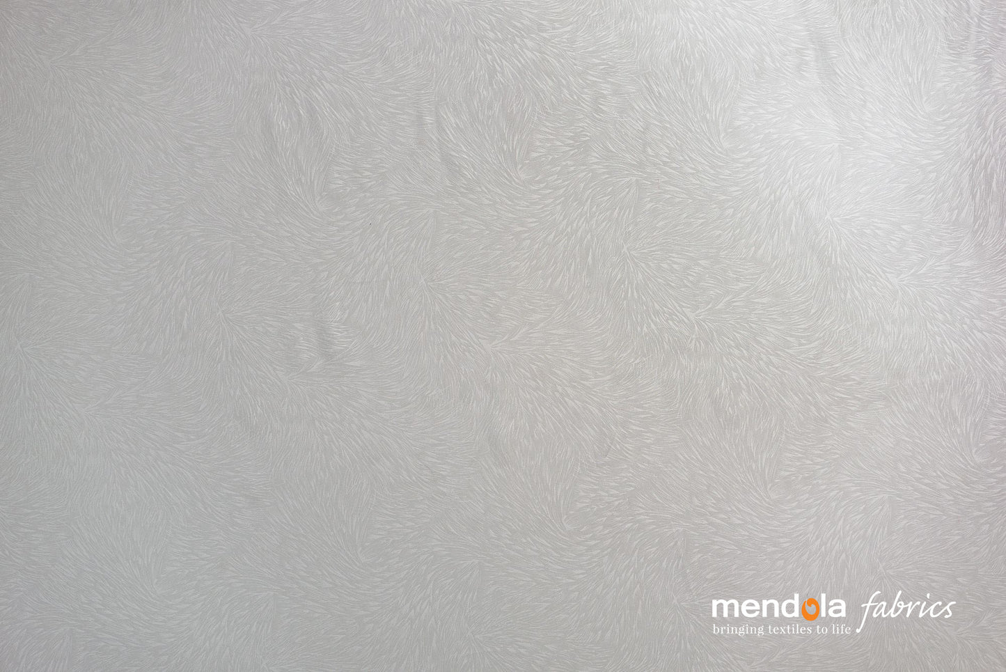 Perdea Sara 01, albă, transparentă, cu model subtil de frunze