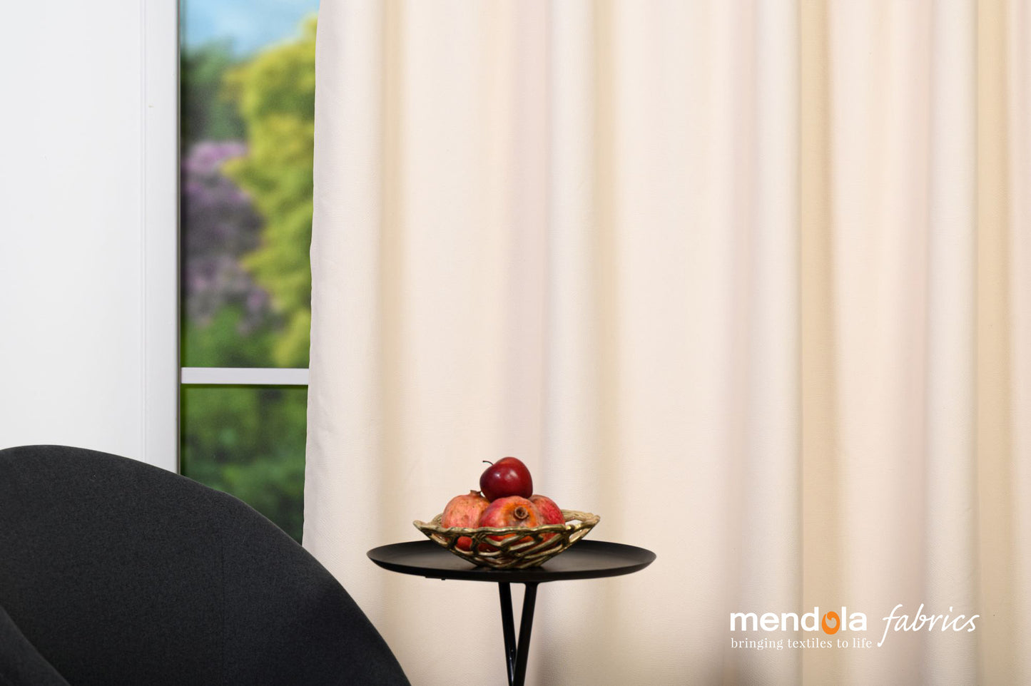 Draperie VICTOR 01, crem, simplă