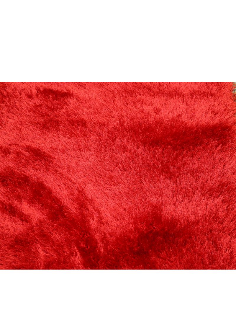 Gant rug, long pile, 60 x 150 cm, oval, red