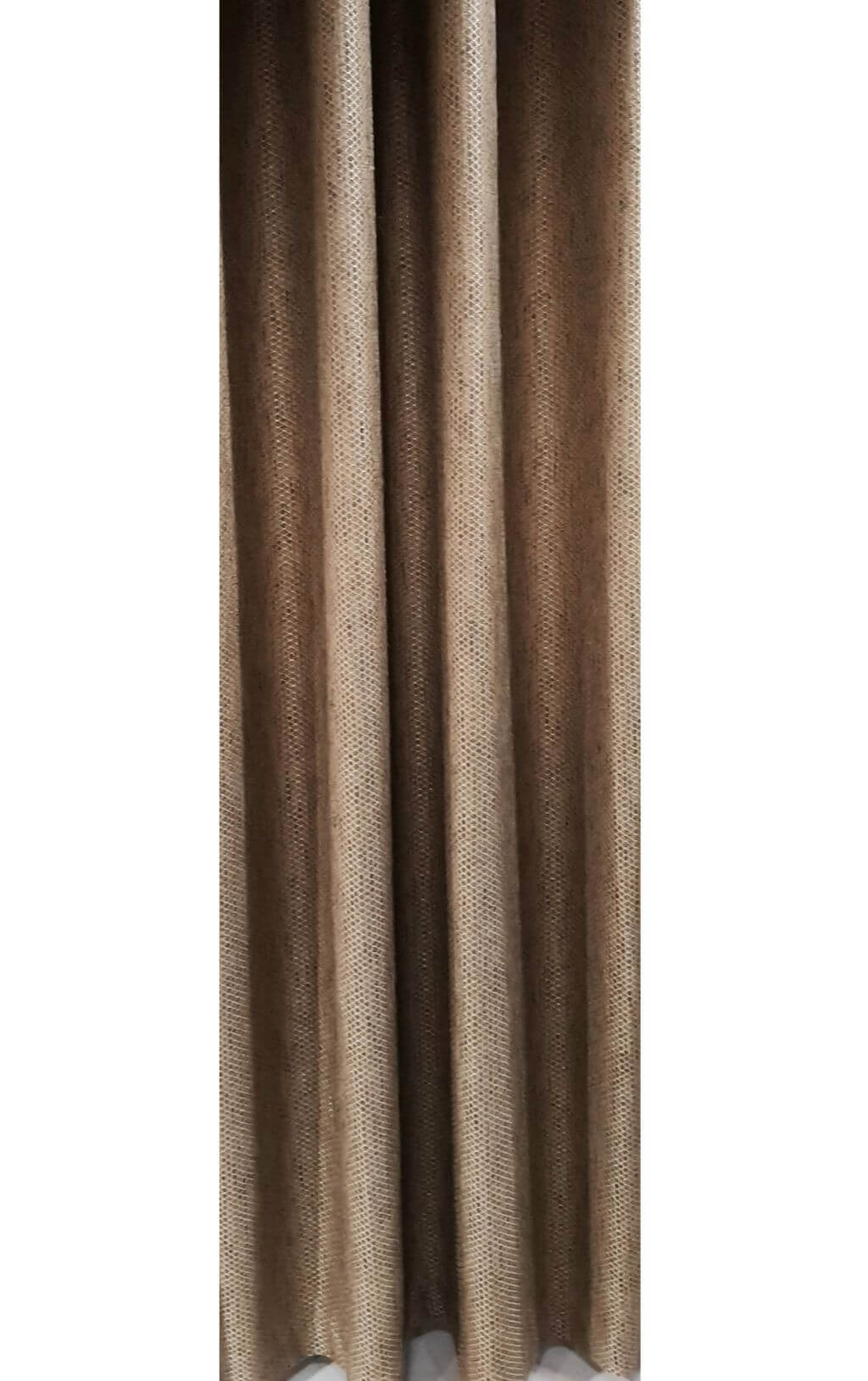 Drapery 2862/727, linen, 90% opacity, geometric pattern, cream and gray