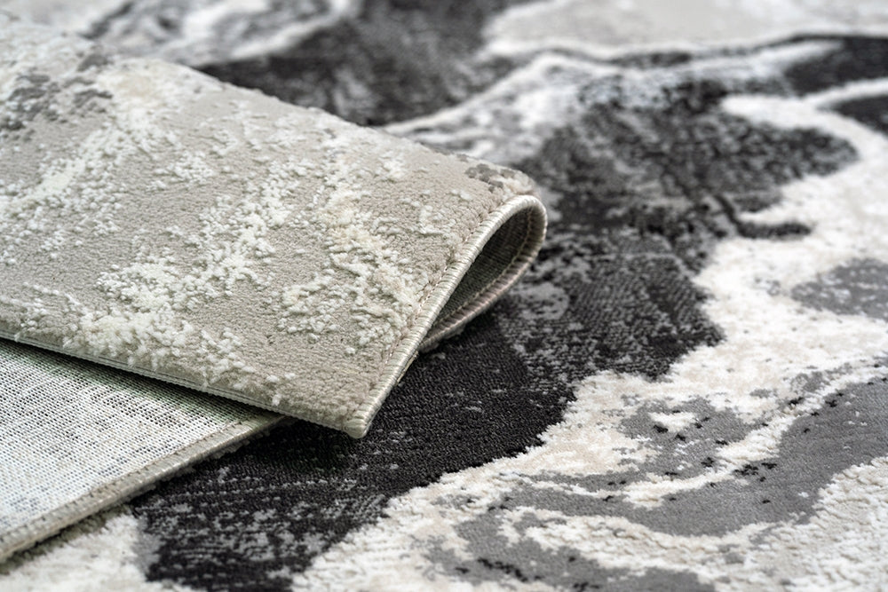 Carpet BOMBAI Abstract Print Taupe/Grey