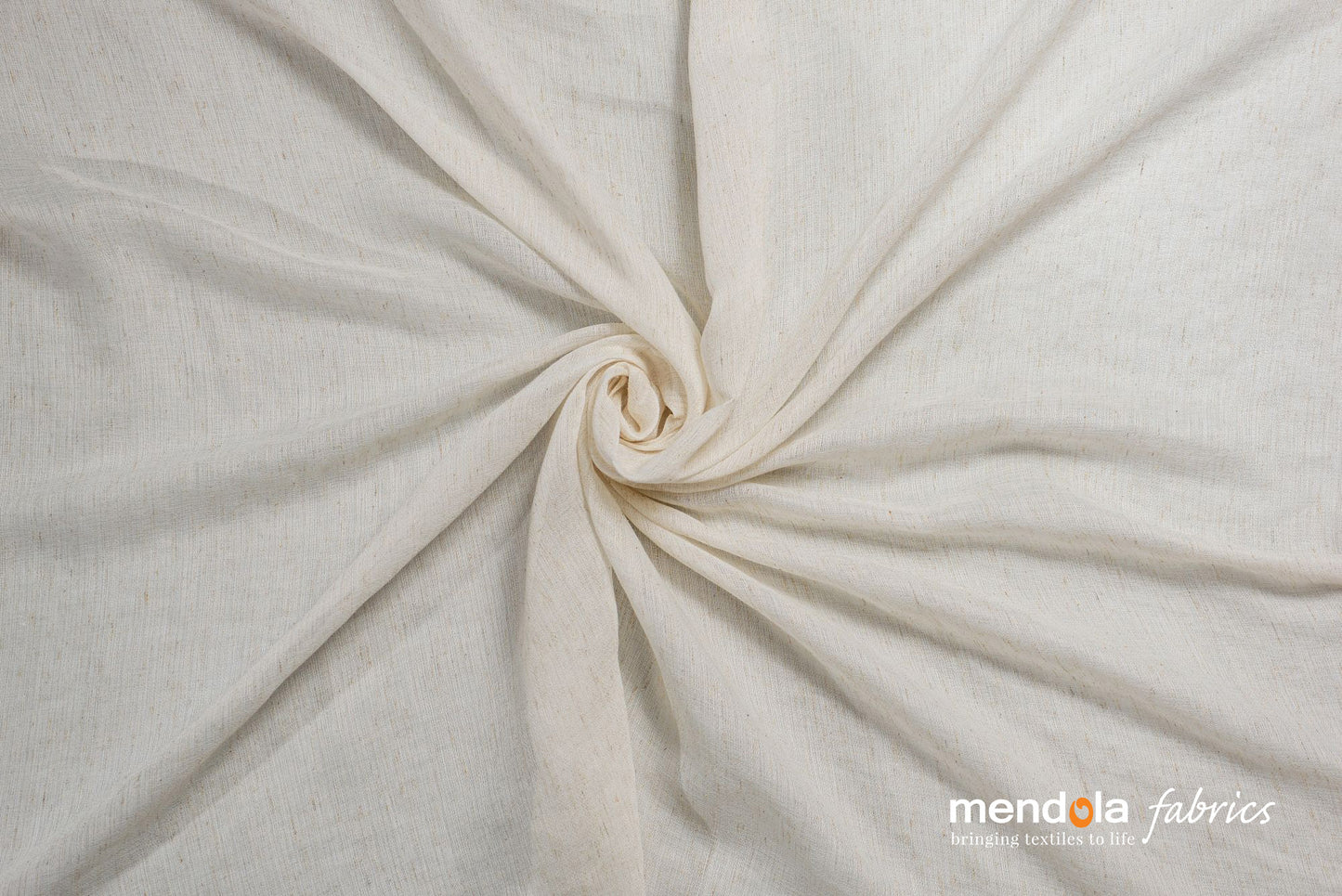 Figuera 01 curtain, beige, transparent, with linen look