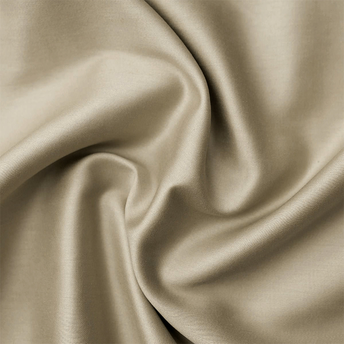 Cearsaf de pat cu elastic SATEEN TAUPE 160/200/25 cm 100% bumbac satinat