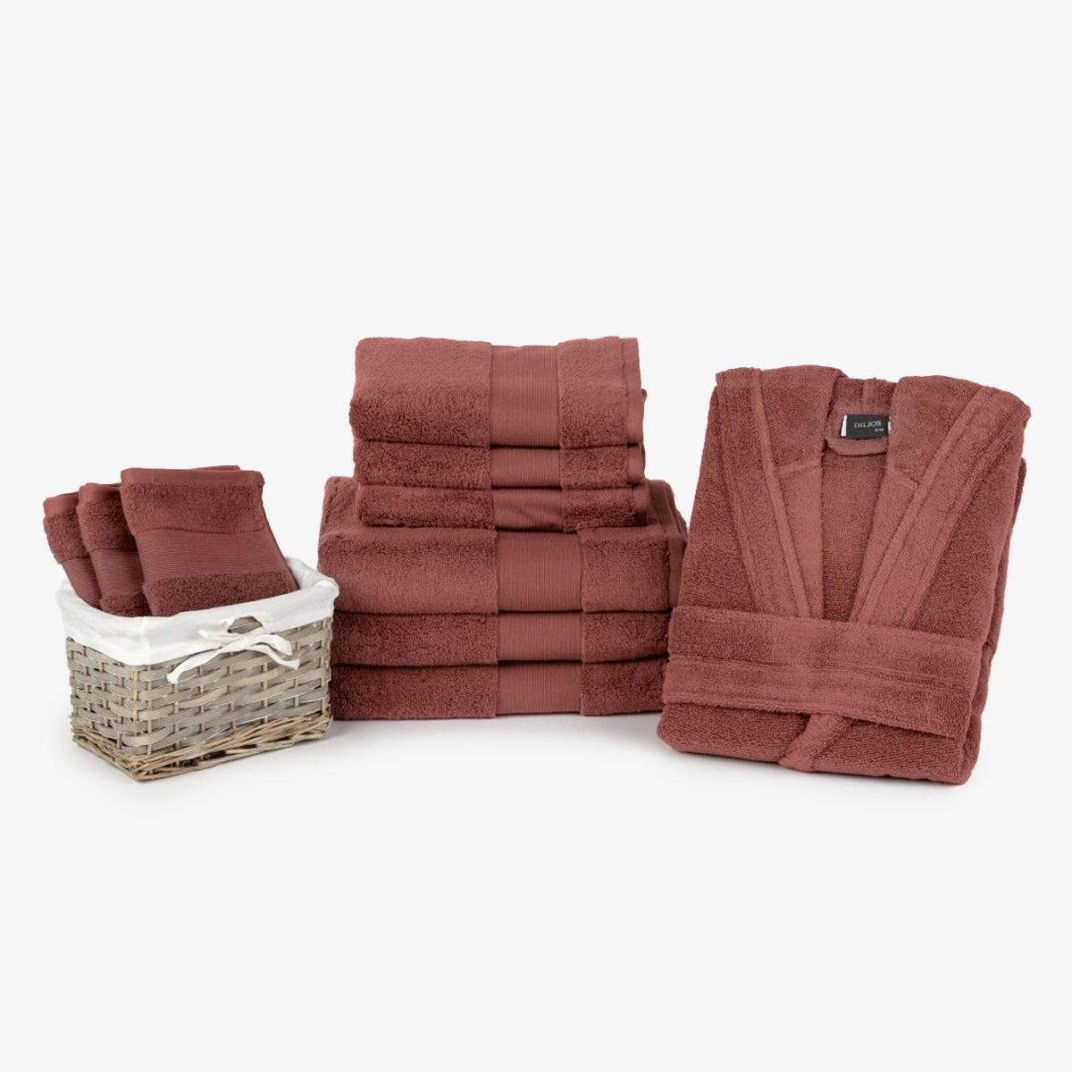 Halat de baie PETRA BORDEAUX L/XL