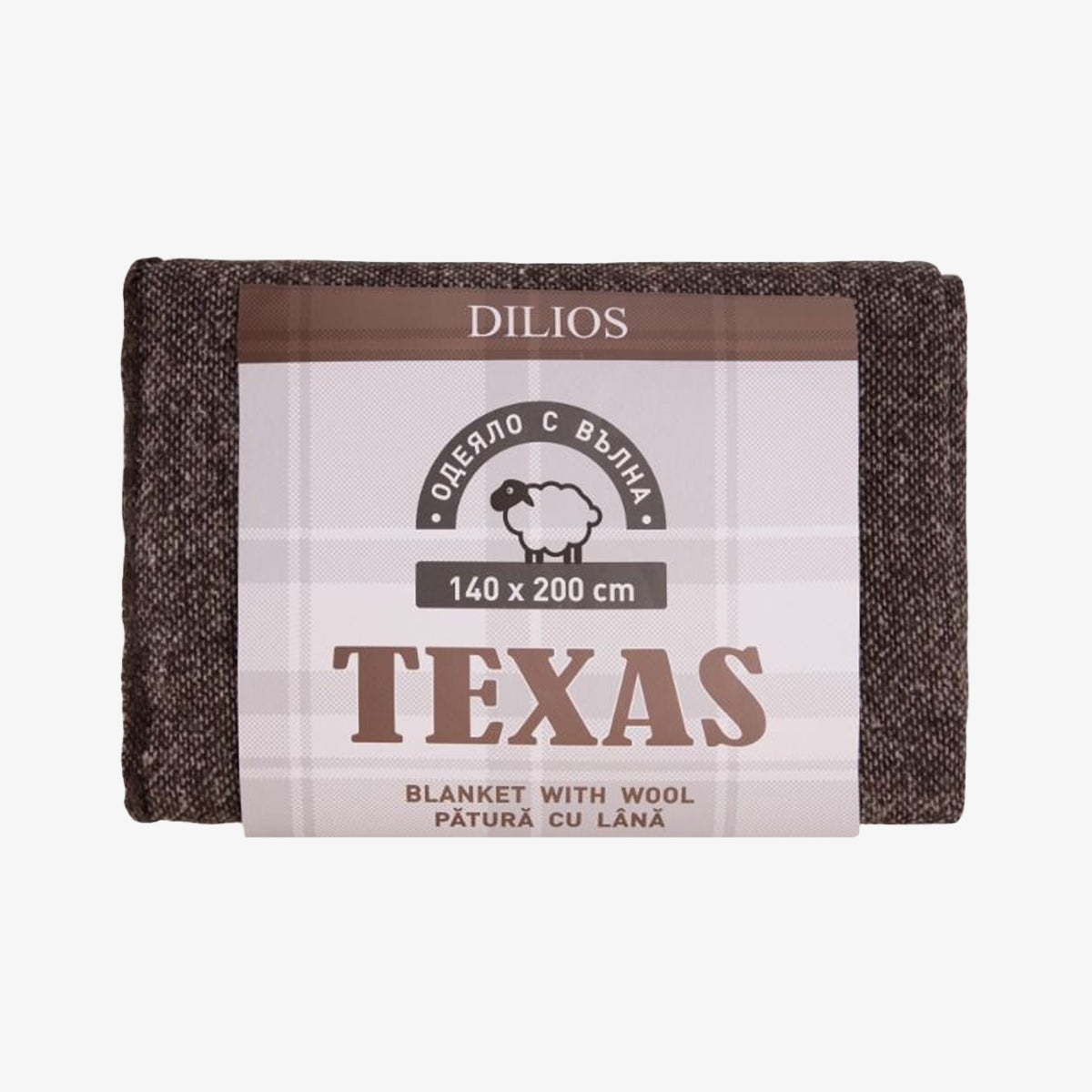 Patura cu lana TEXAS MARO 140/200 cm
