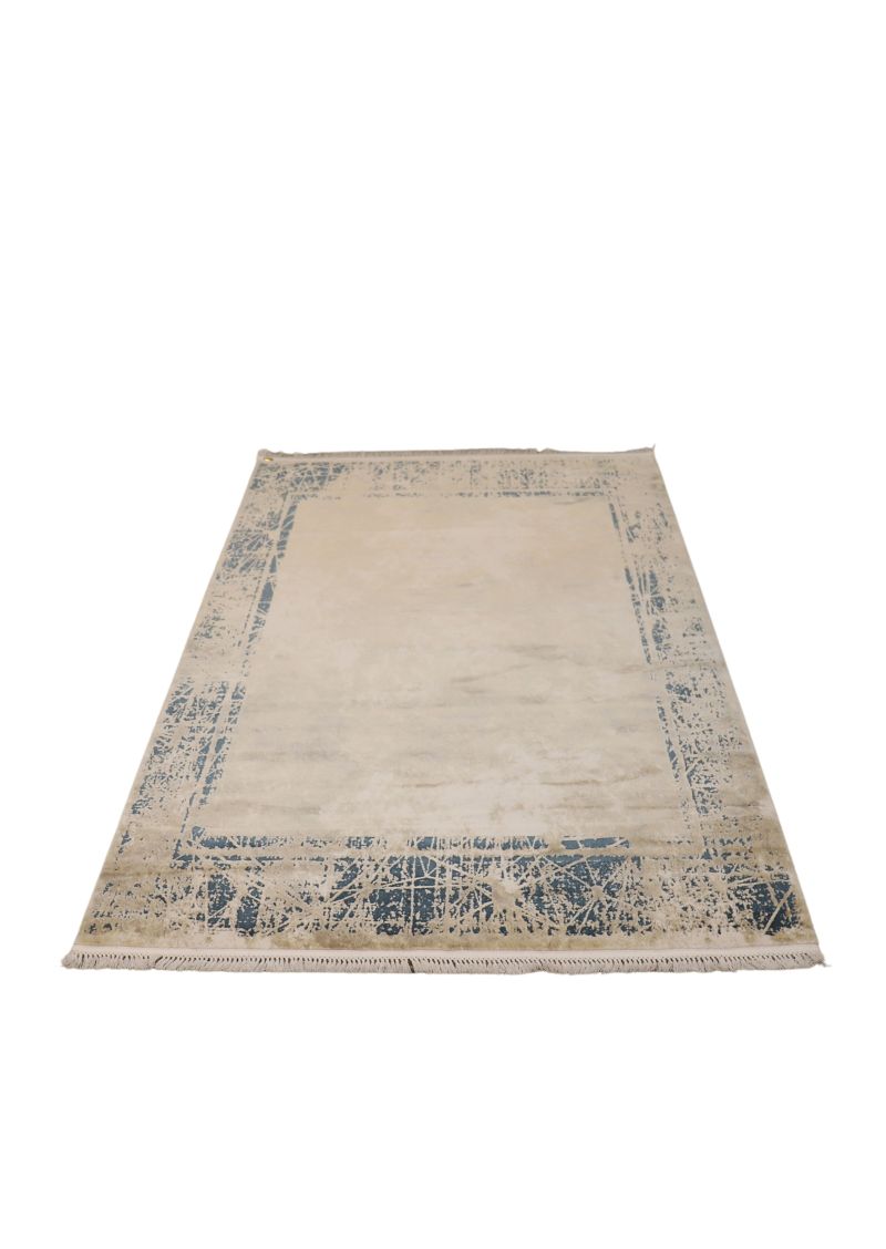 Covor Autentik, Pierre Cardin, model abstract, crem / albastru, 160 x 230 cm