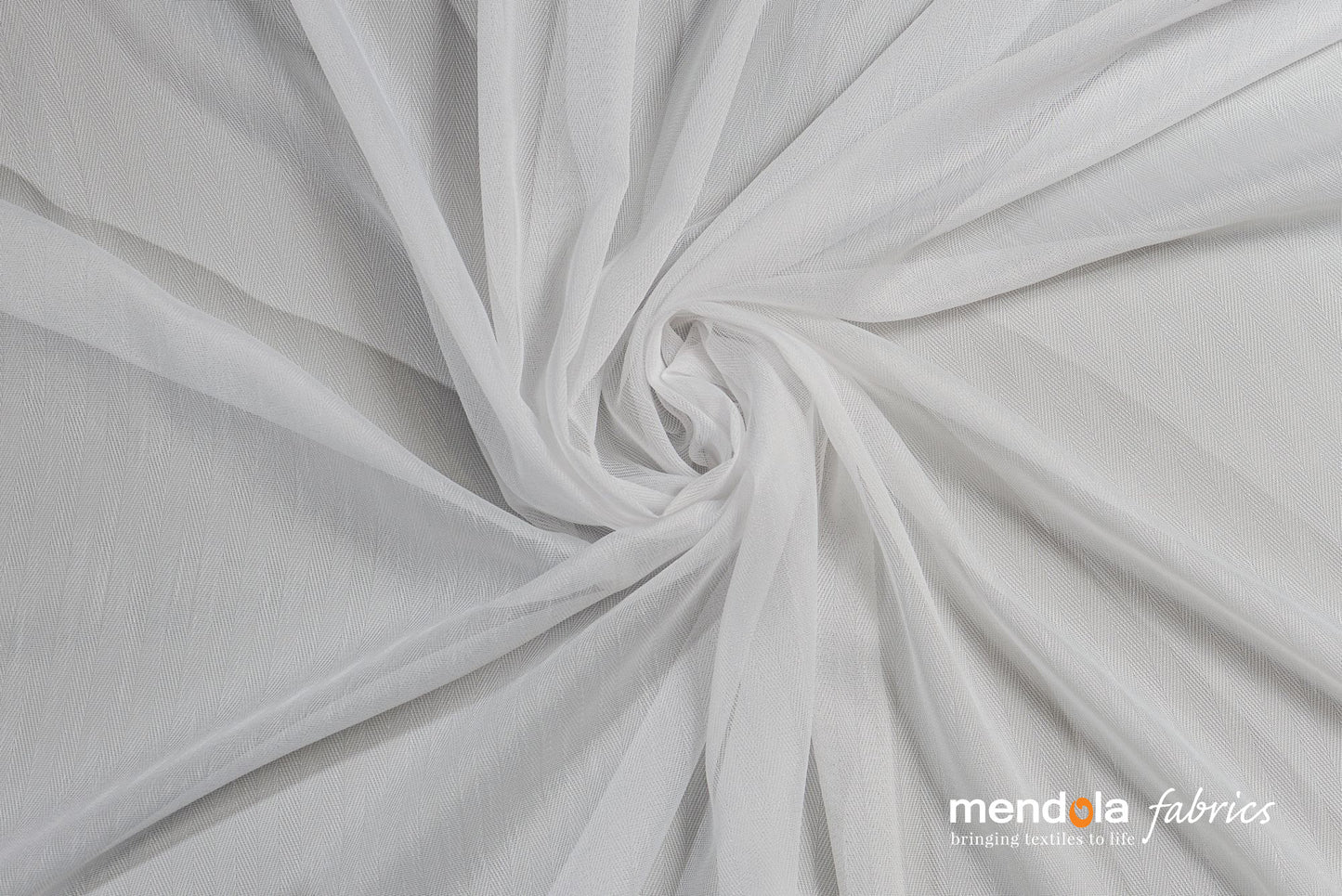 Curtain Venise 01, white, transparent, with vertical stripes