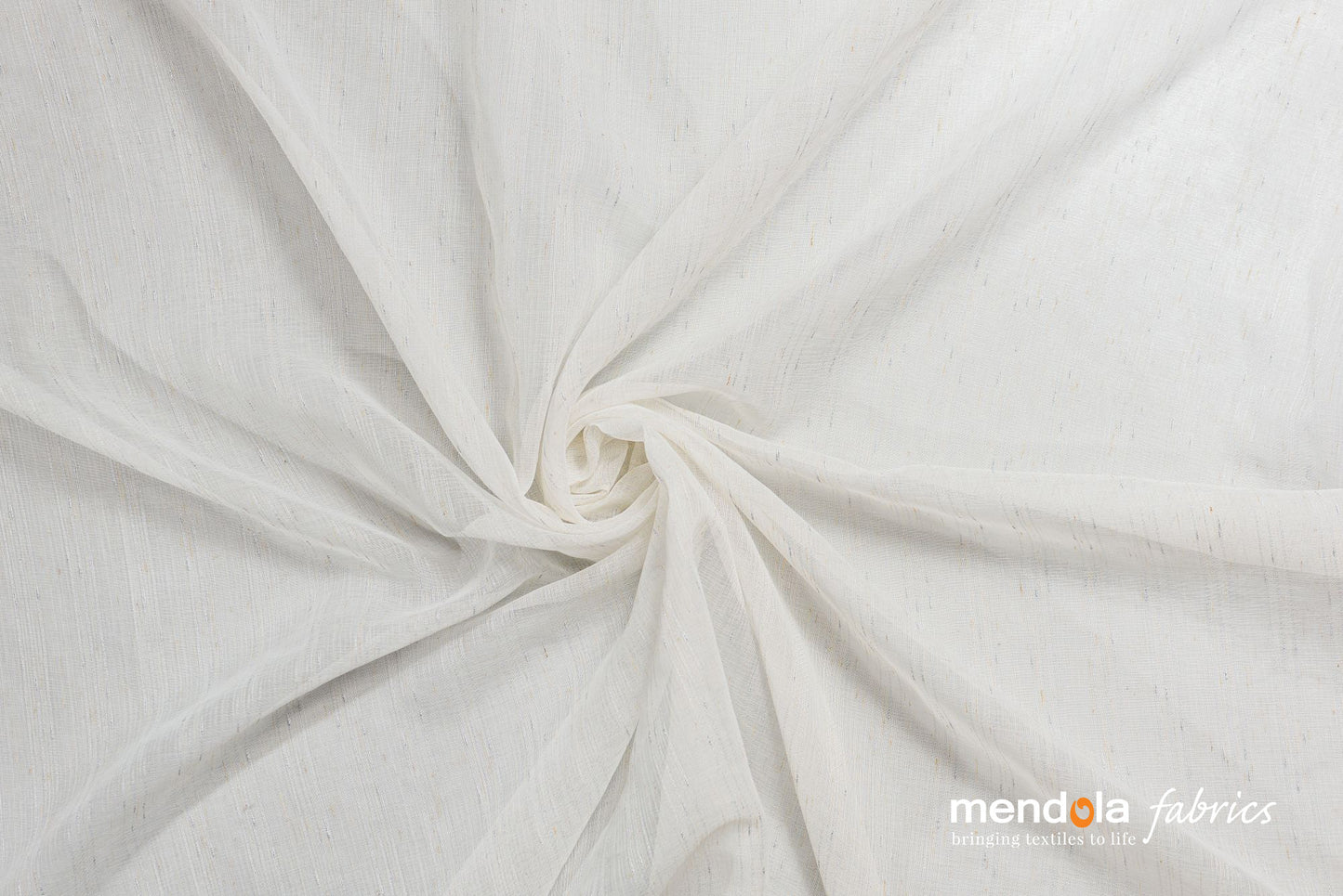 Perdea Posh 01, in, alb, cu detalii de argint