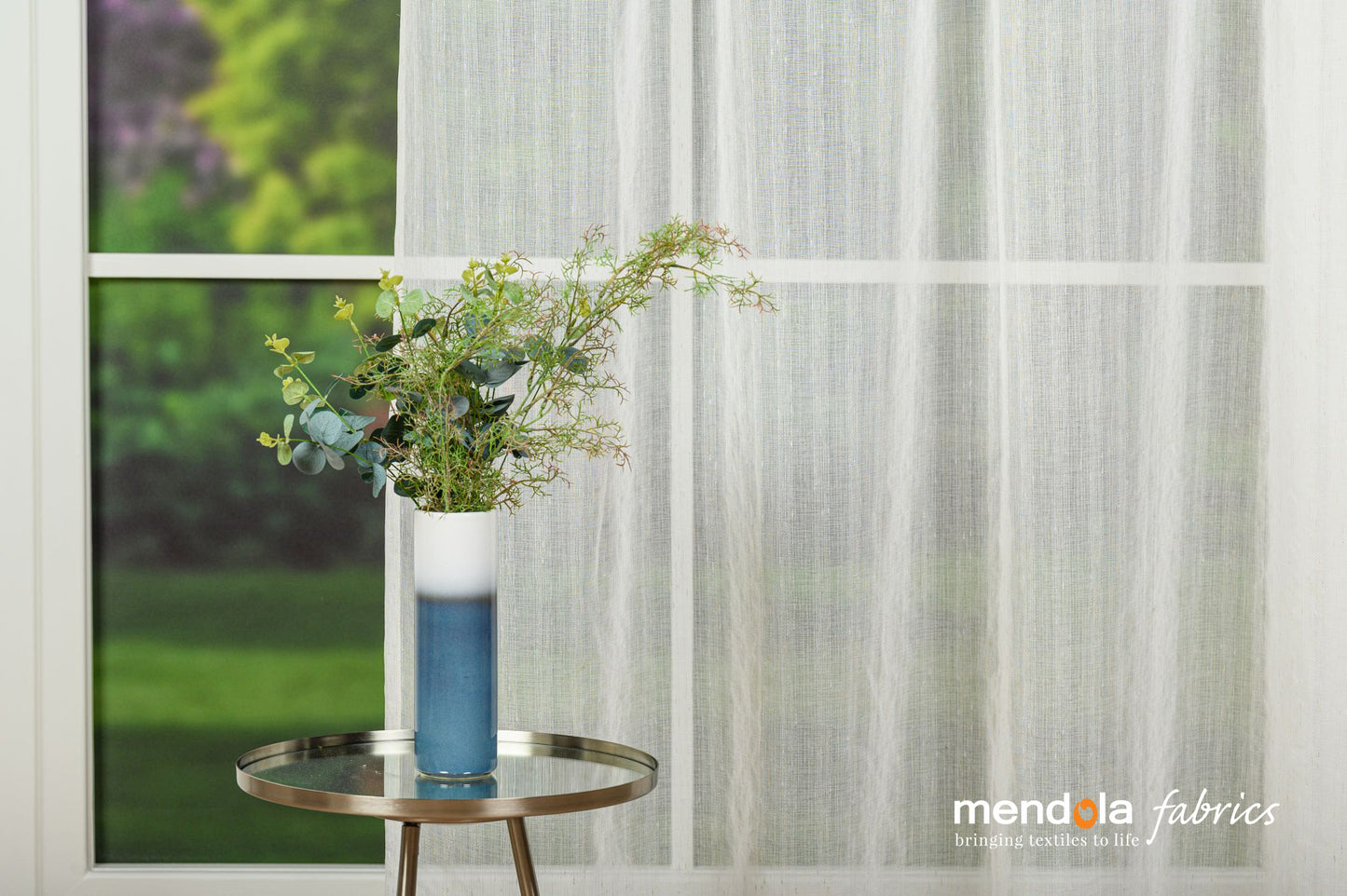 Perdea Posh 01, in, alb, cu detalii de argint