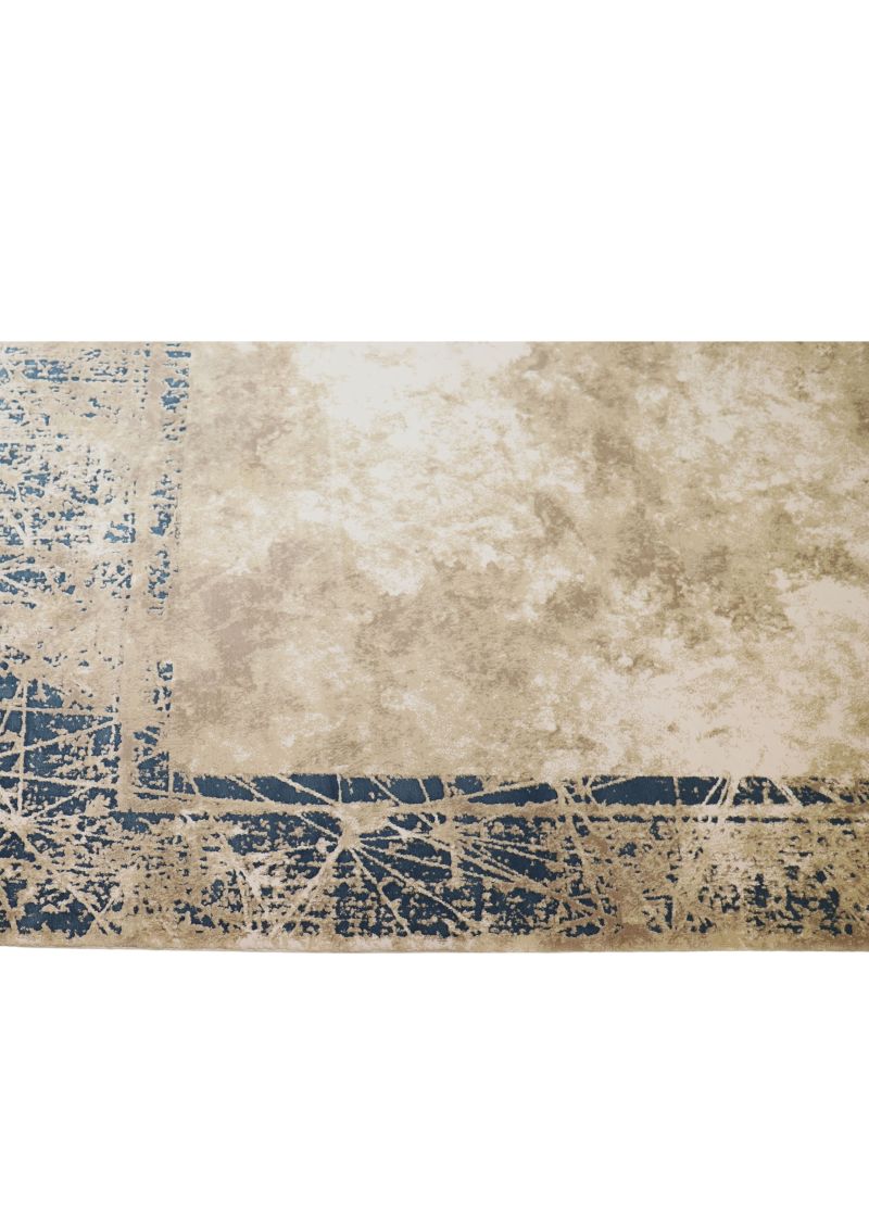 Covor Autentik, Pierre Cardin, model abstract, crem / albastru, 160 x 230 cm