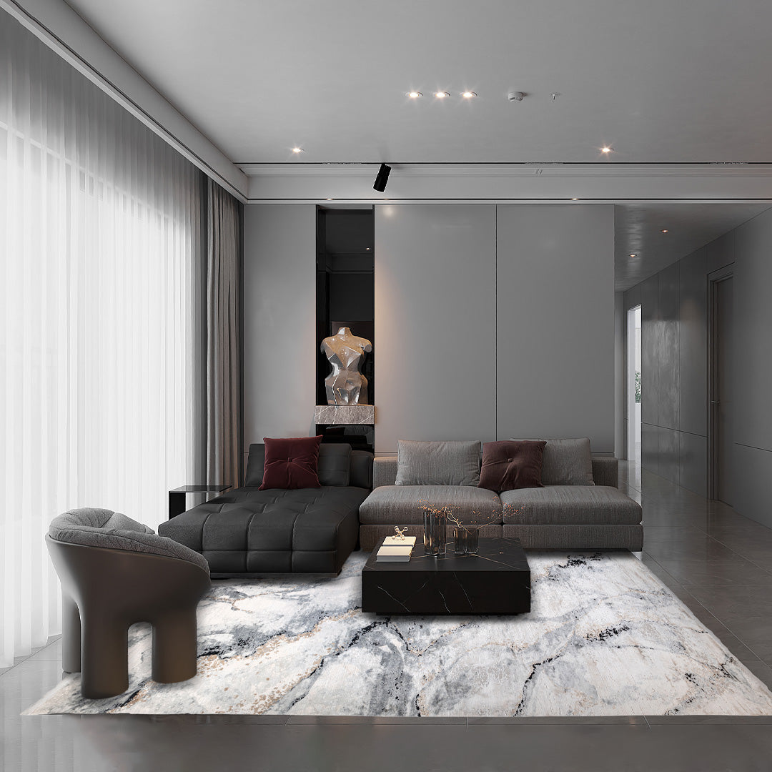 Covor VALENTIS Cream & Grey Abstract