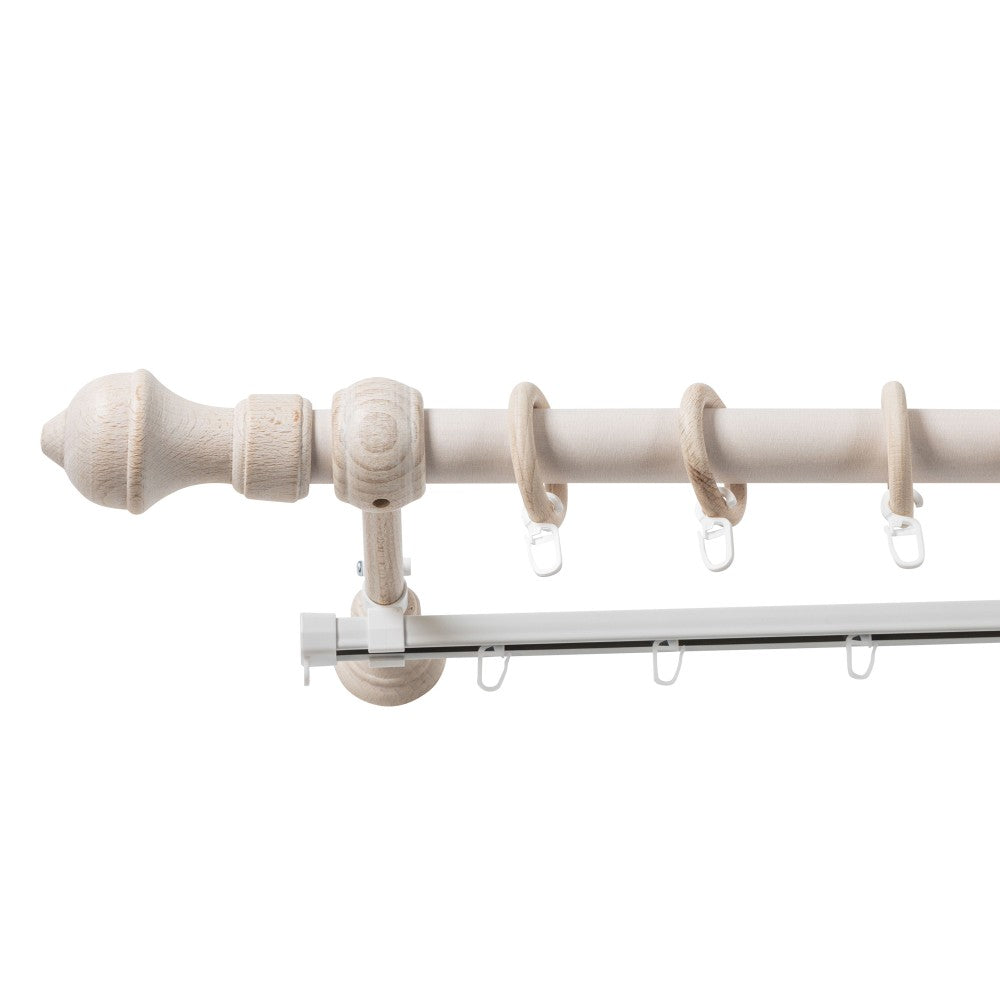 Galerie simpla lemn masiv Ares, nuanta alb-antic, 200 cm - SINA U INCLUSA