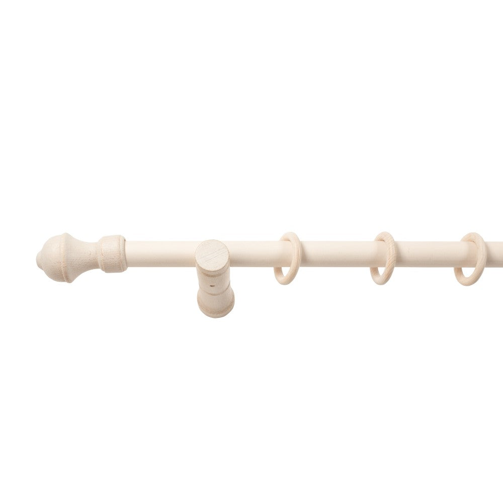 Galerie simpla lemn masiv Ares, consola moderna, nuanta alb-antic, 260 cm - KIT COMPLET