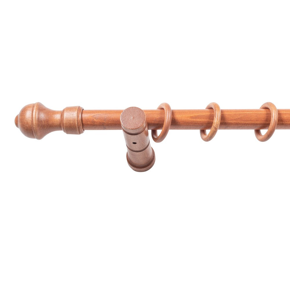 Galerie simpla lemn masiv Ares, consola moderna, nuanta cires, 300 cm - KIT COMPLET