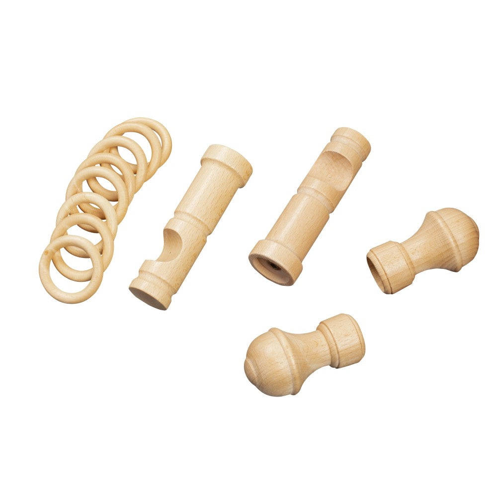 Galerie simpla lemn masiv Ares, consola moderna, nuanta natur, 280 cm - KIT COMPLET