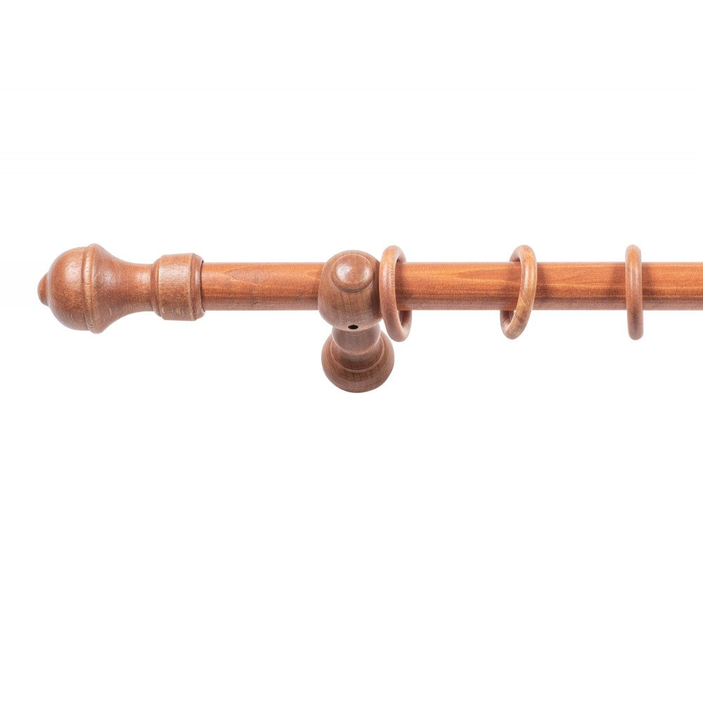 Galerie simpla lemn masiv Ares, consola clasica, nuanta cires, 180 cm - KIT COMPLET