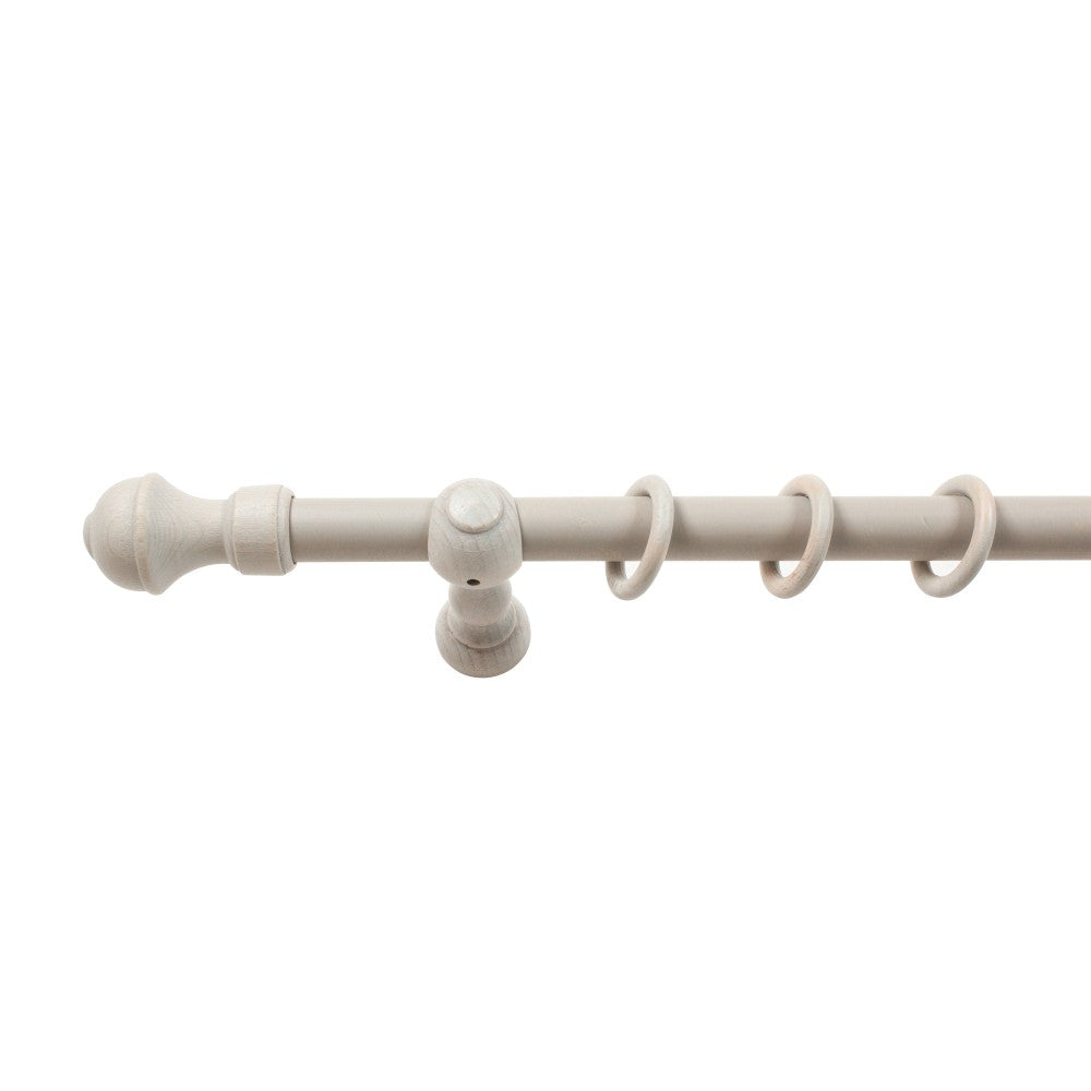 Galerie simpla lemn masiv Ares, consola clasica, nuanta gri-antic, 180 cm - KIT COMPLET