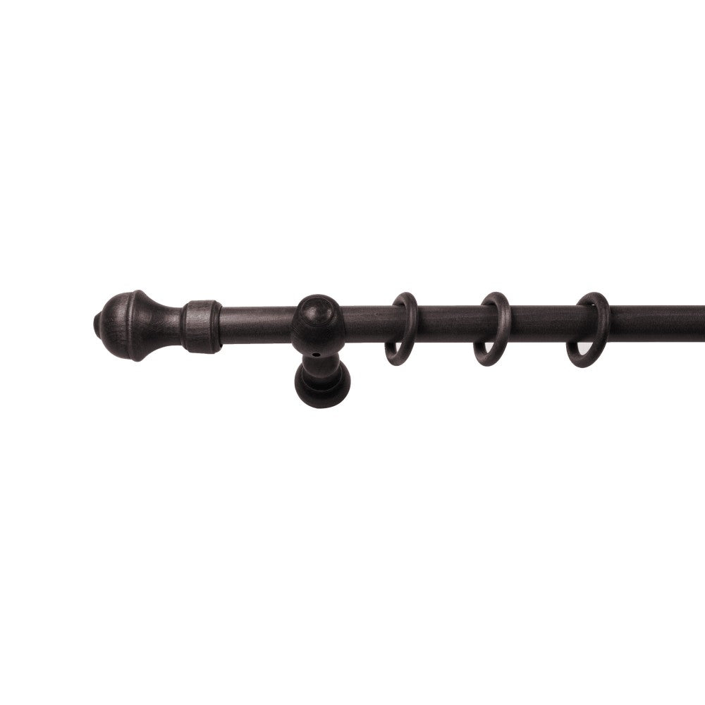 Galerie simpla lemn masiv Ares, consola clasica, nuanta wenge, 320 cm - KIT COMPLET