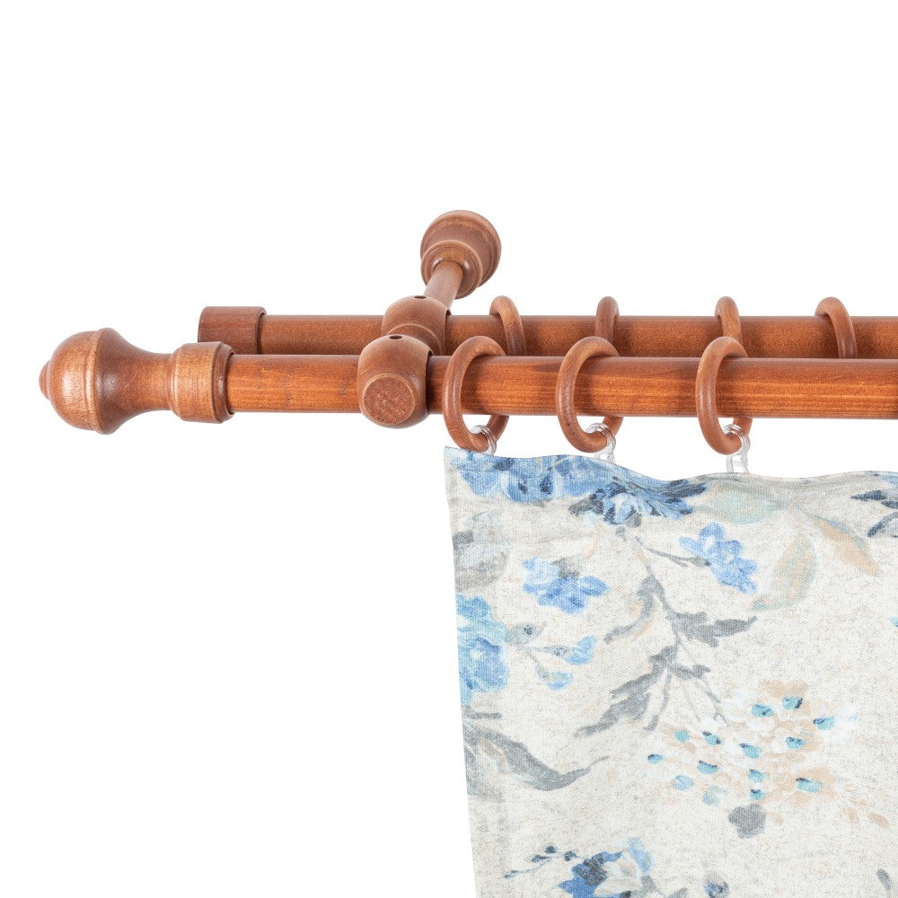 Ares solid wood double gallery, cherry shade, 240 cm - COMPLETE KIT