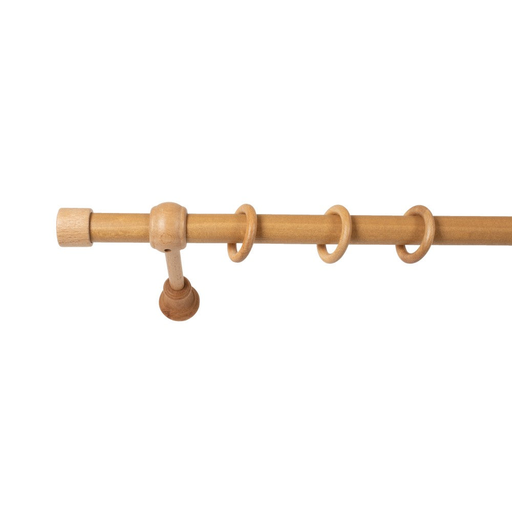 Galerie simpla lemn masiv Cafiro, consola standard, nuanta stejar, 280 cm - KIT COMPLET