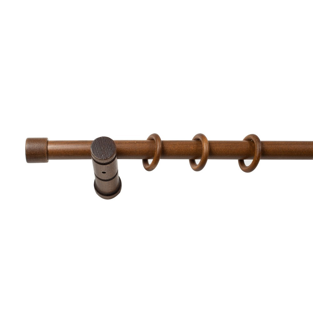 Galerie simpla lemn masiv Cafiro, consola moderna, nuanta nuc, 320 cm - KIT COMPLET