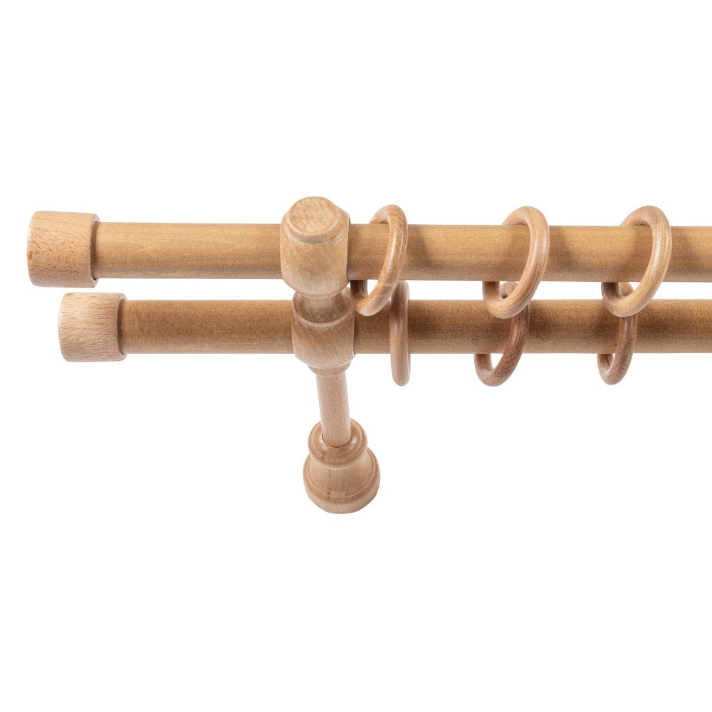 Double solid wood Cafiro gallery, oak shade, 200 cm - COMPLETE KIT