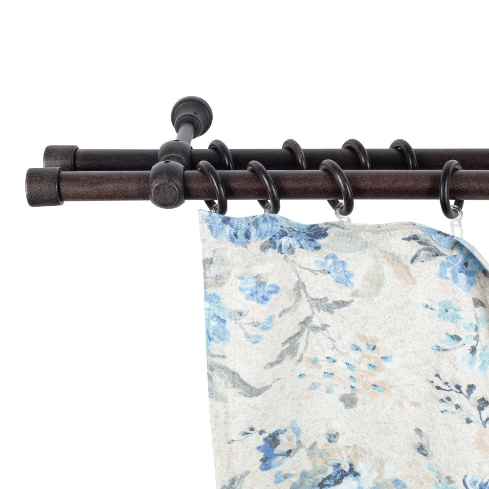 Double gallery Cafiro solid wood, wenge shade, 320 cm - COMPLETE KIT