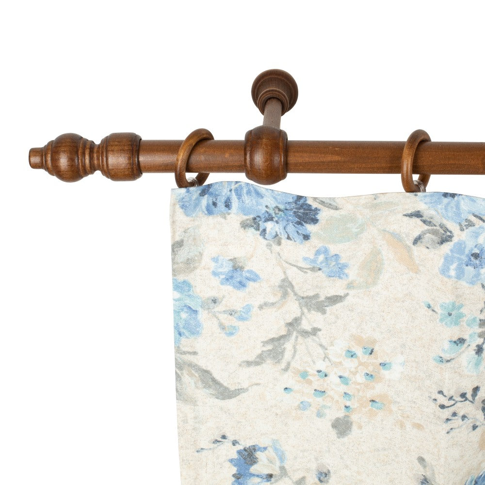 Galerie simpla lemn masiv Filigrano, consola standard, nuanta nuc, 260 cm - KIT COMPLET