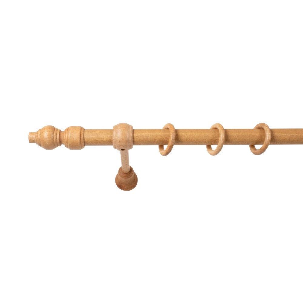 Galerie simpla lemn masiv Filigrano, consola standard, nuanta stejar, 200 cm - KIT COMPLET