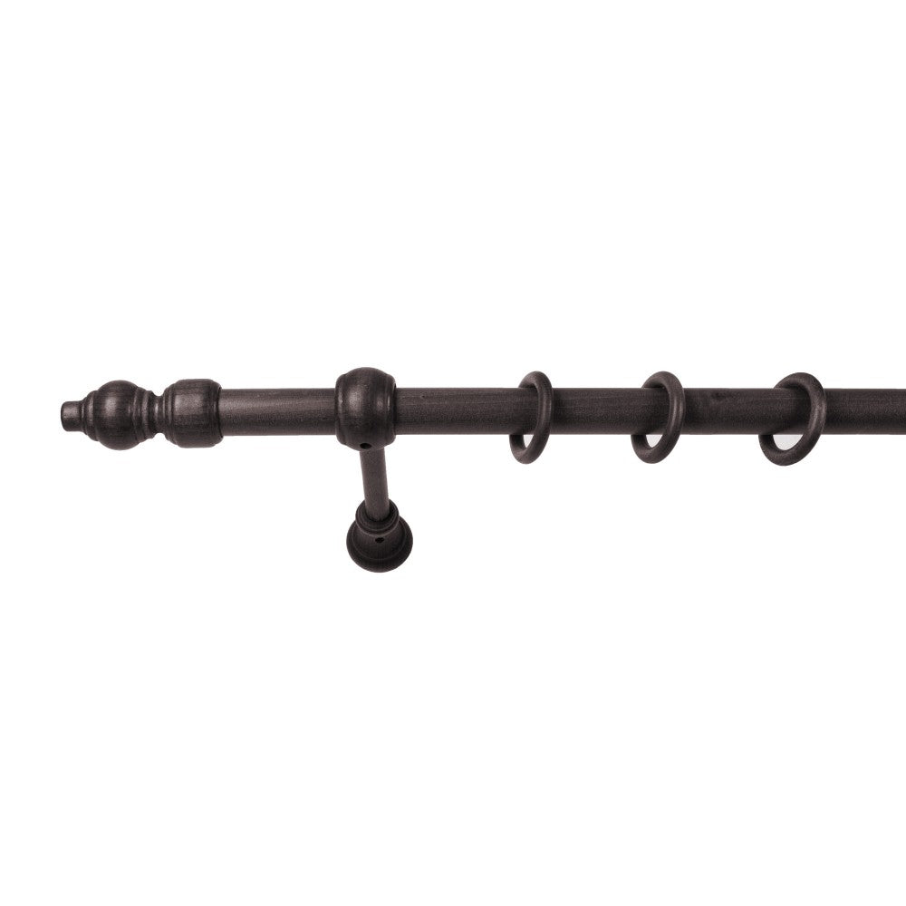 Galerie simpla lemn masiv Filigrano, consola standard, nuanta wenge, 140 cm - KIT COMPLET