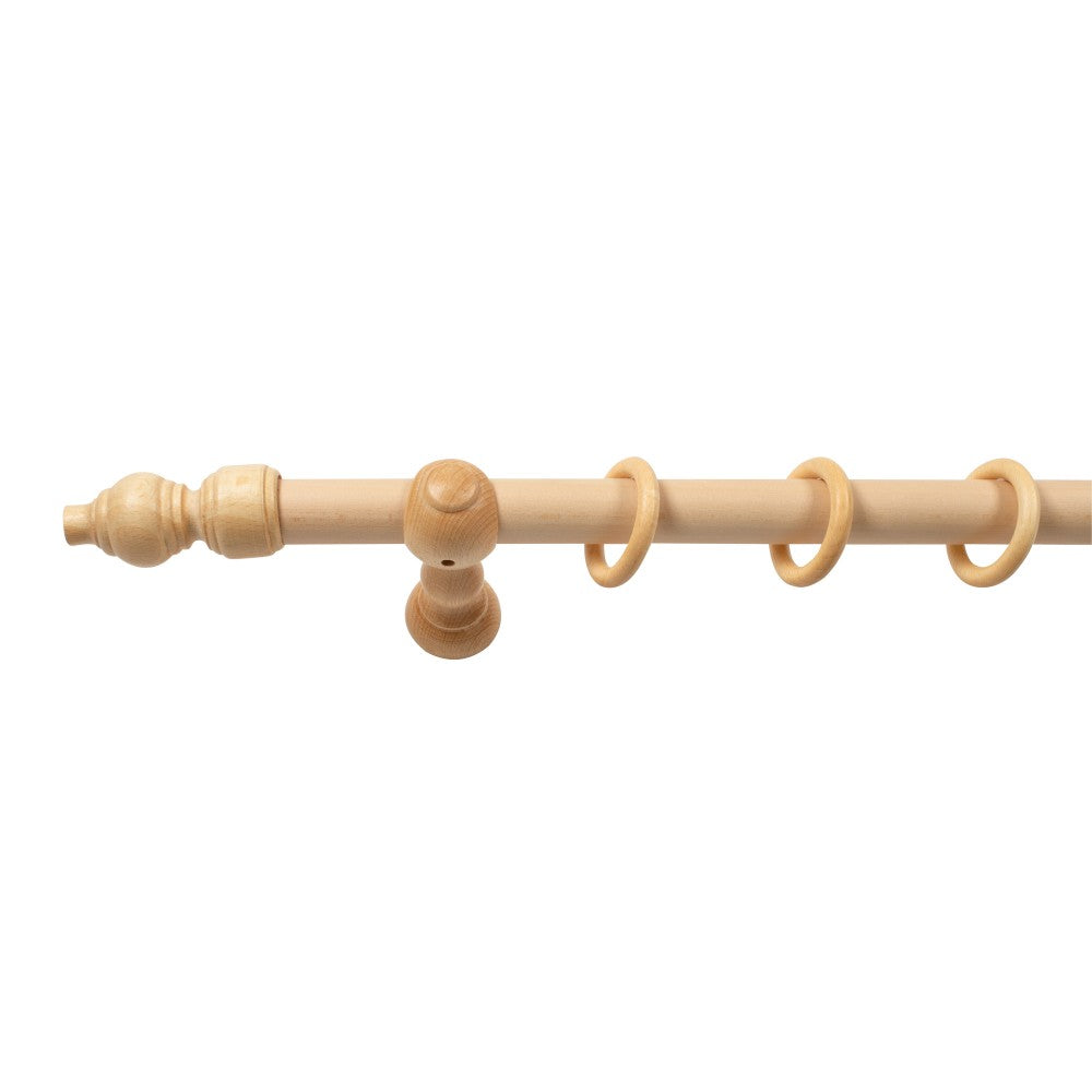 Galerie simpla lemn masiv Filigrano, consola clasica, nuanta natur, 200 cm - KIT COMPLET